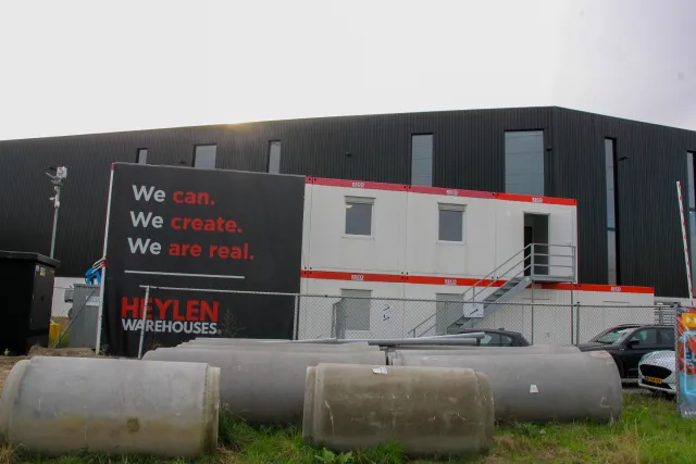bouwplaatsinrichting Heylen Warehouses Weert
