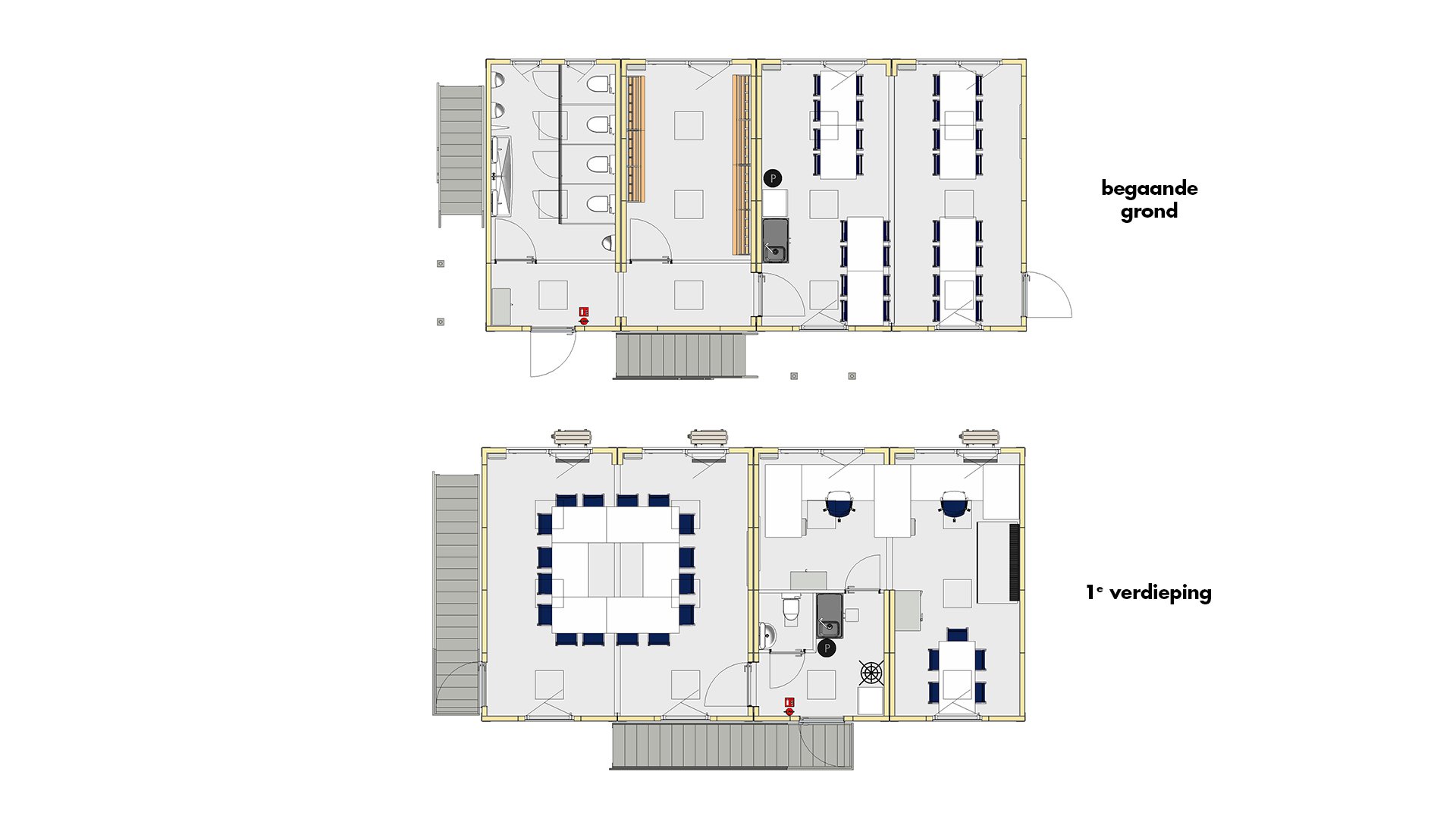 Bouwkeet set 5 plattegrond