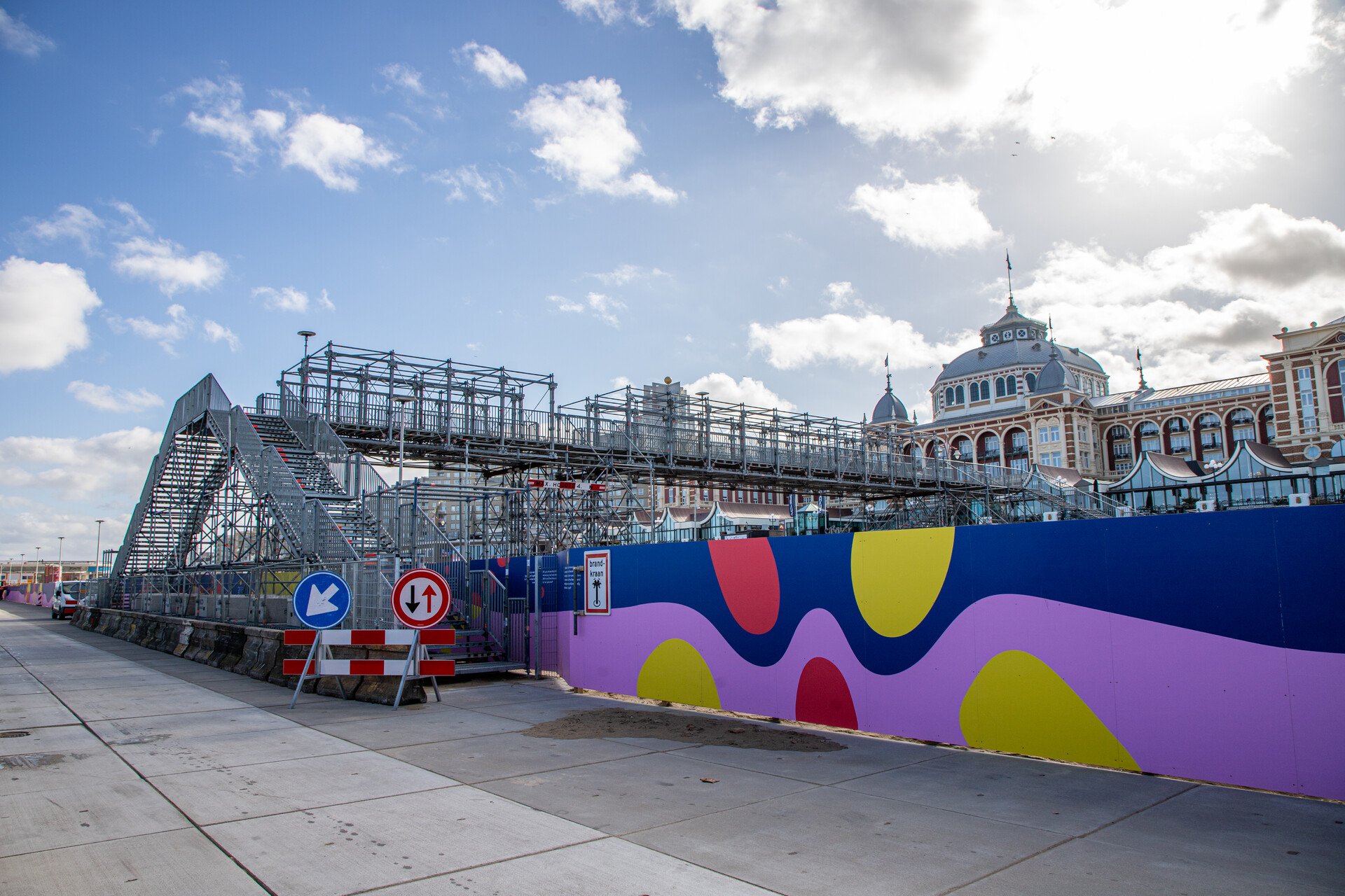Heijmans scheveningen boulevard steigerbouw