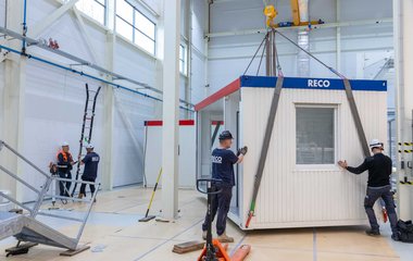 Units plaatsen in een hal