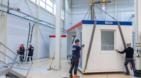 Units plaatsen in een hal