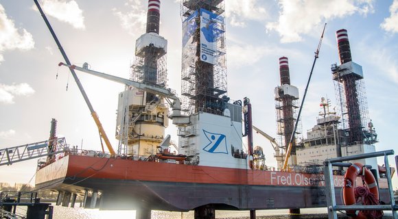Werkzaamheden aan offshore vessel Brave Tern zijn bijna afgerond