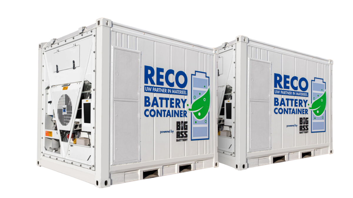 1 MWh batterijcontainer (1000 kWh) 340 kW