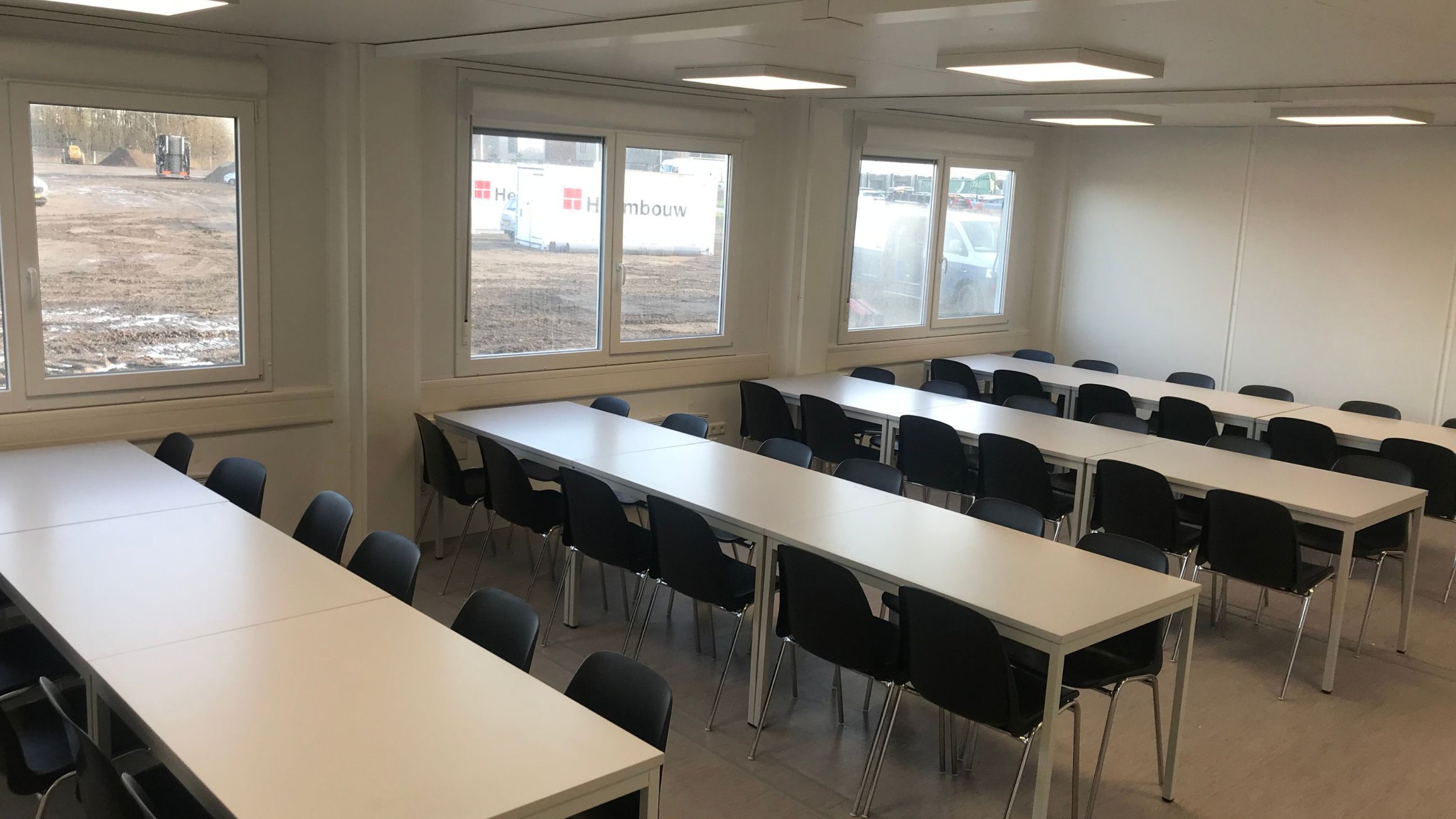 Bouwkeet huren uitvoerderskeet schaftkeet kantine