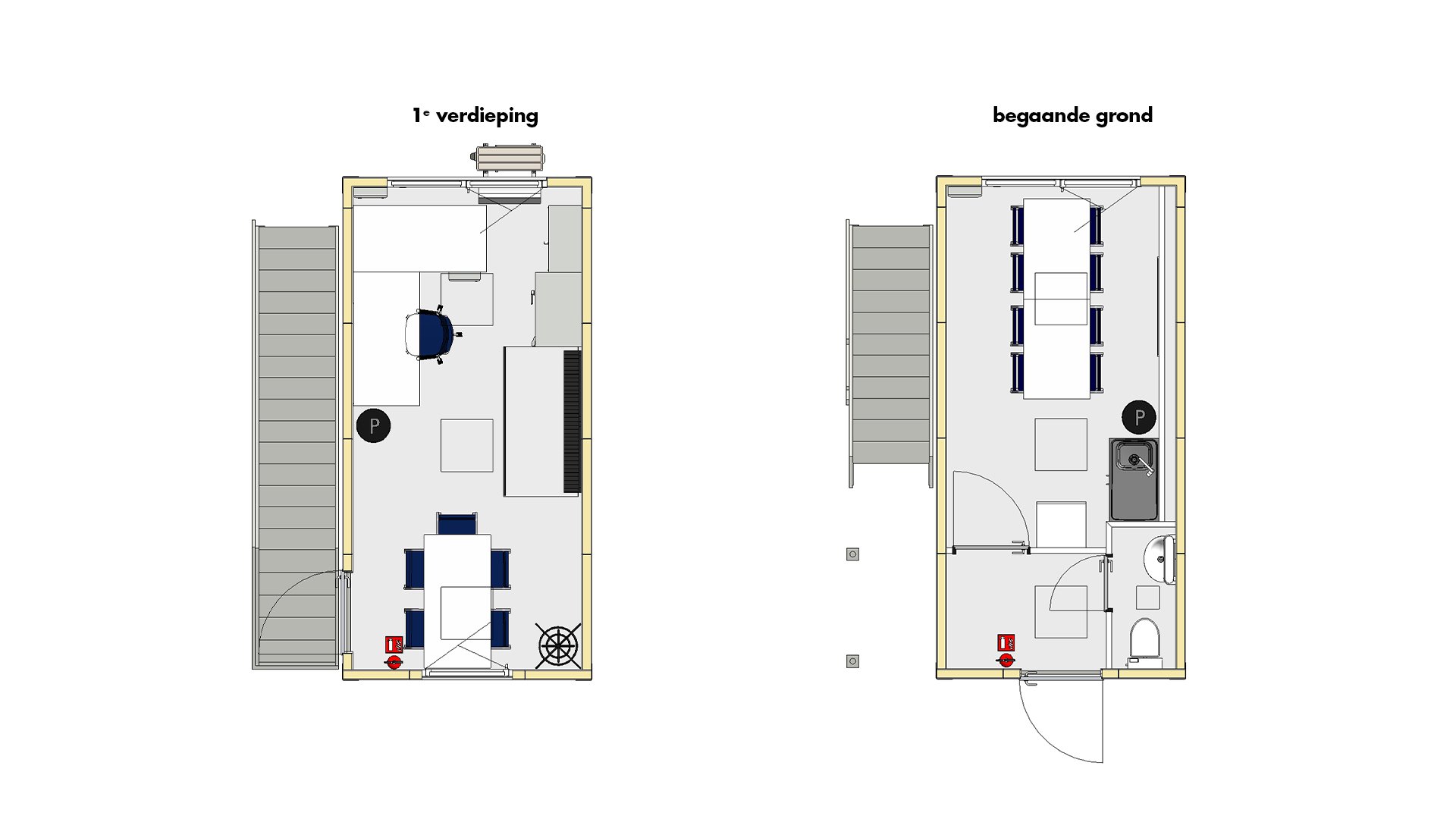 Bouwkeet set 2 plattegrond