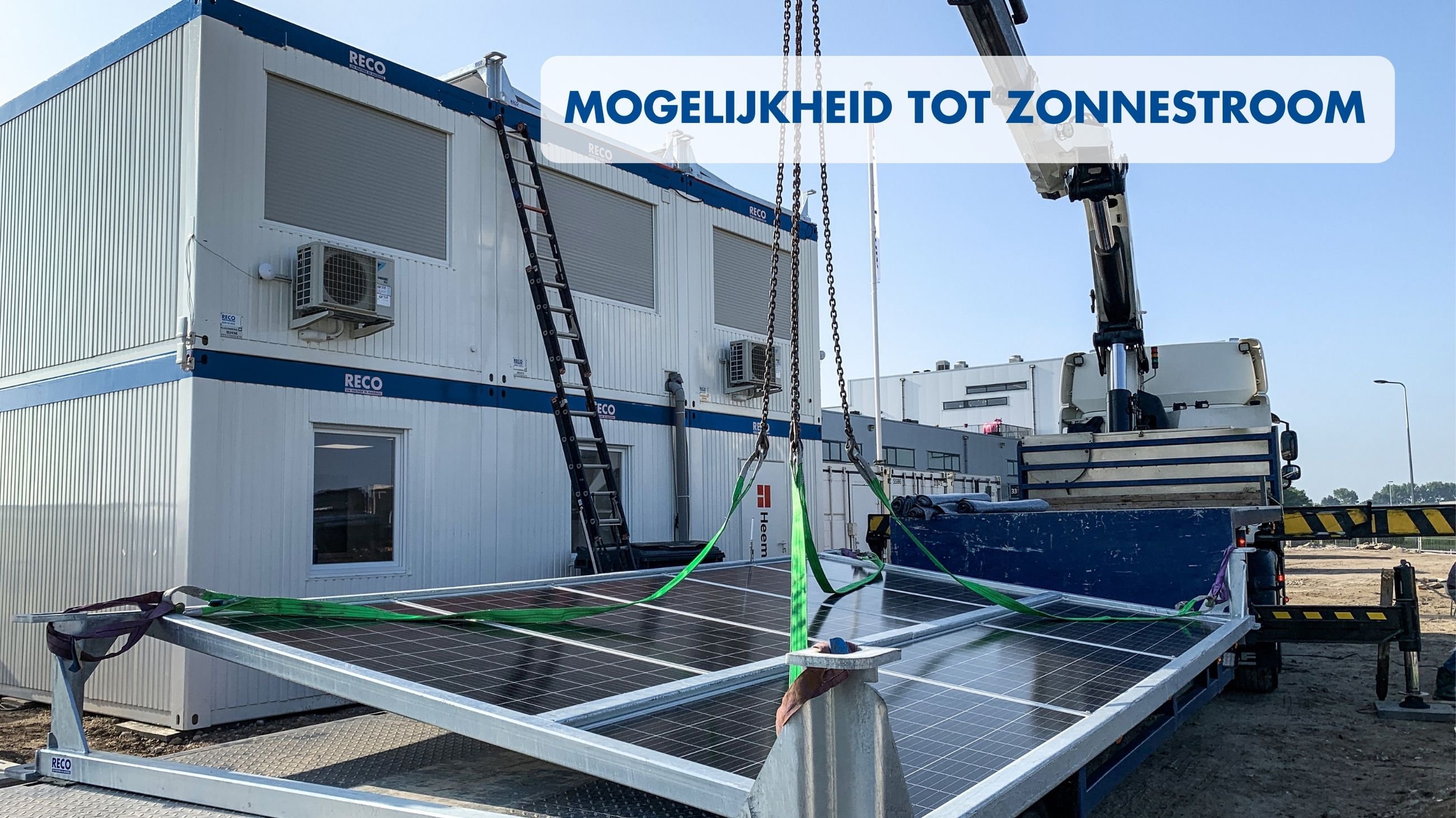 Kantoorunits huren zonnepanelen