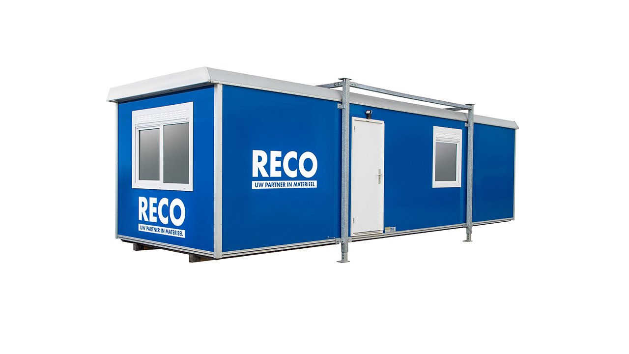 Vrijstaande bouwkeet huren met toiletten