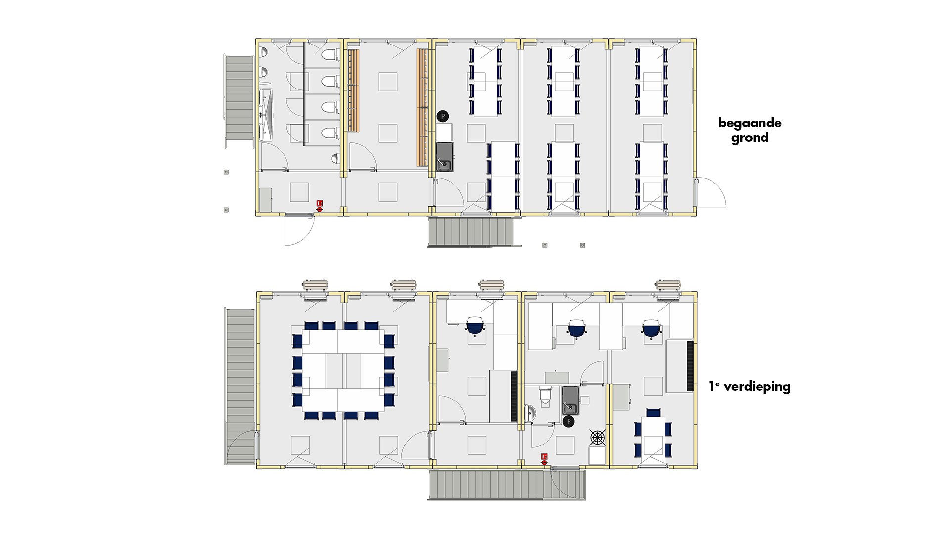 Bouwkeet set 6 plattegrond