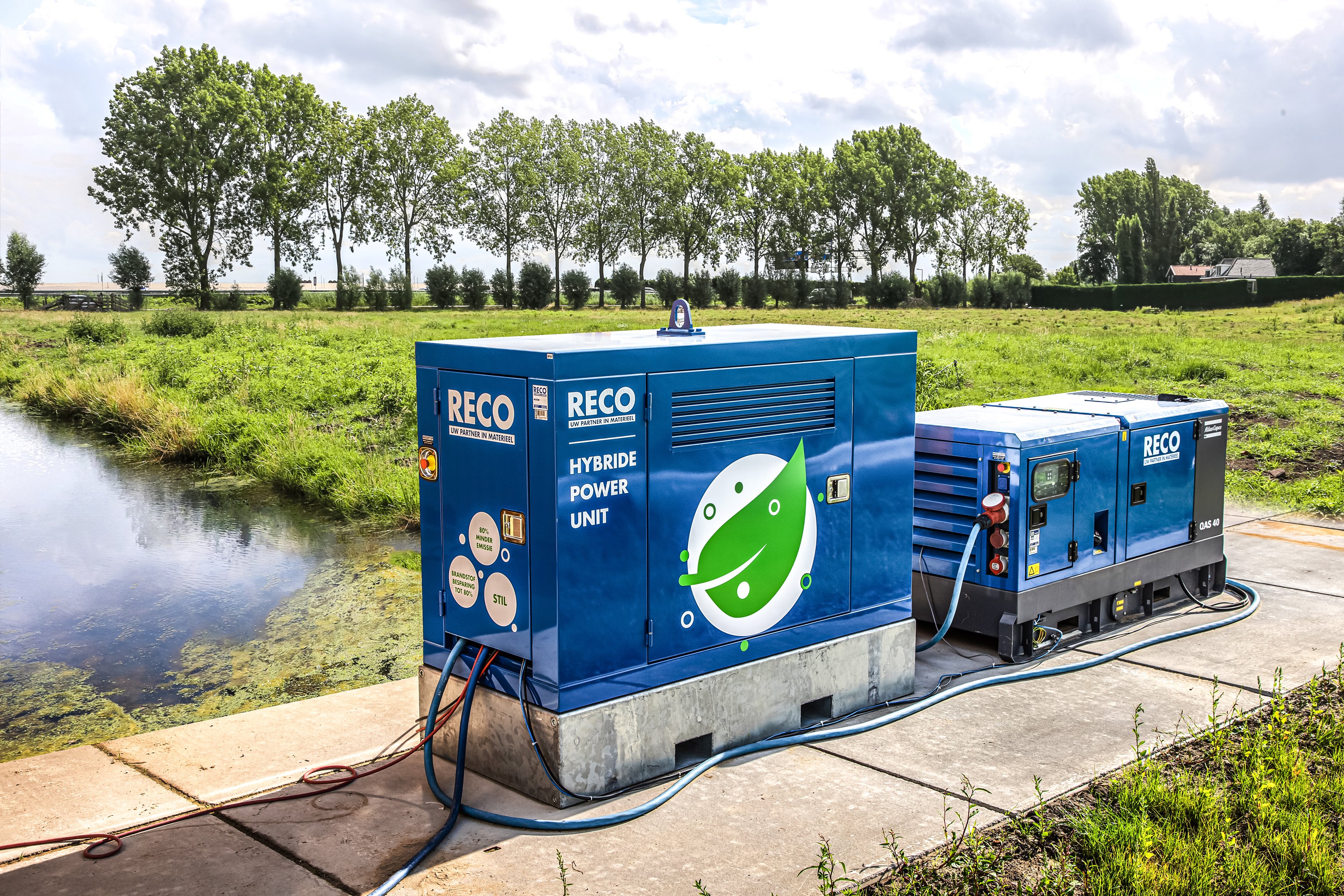 Hybride aggregaat huren met power unit